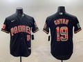 Men’s San Diego Padres Tony Gwynn #19 Black Jersey