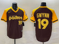 Men’s San Diego Padres Tony Gwynn #19 Brown Cooperstown Collection Jersey