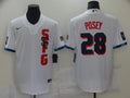 Men’s San Francisco Giants Buster Posey #28 White All Star Baseball Jersey