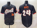 Men’s San Francisco Giants Willie Mays #24 Black 2025 City Connect Limited Jersey