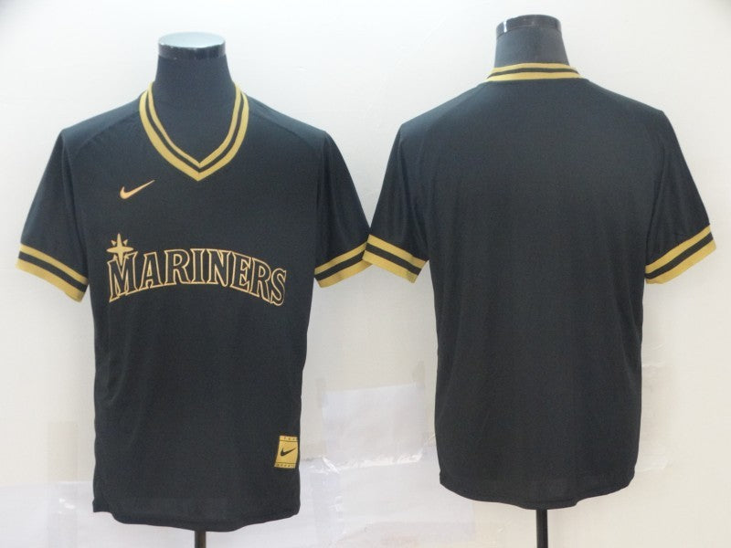 Men’s Seattle Mariners Black Blank Jersey