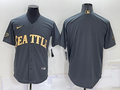 Men’s Seattle Mariners Dark Gray Blank Jersey
