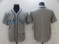Men’s Seattle Mariners Gray Blank Jersey