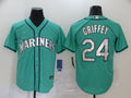 Men’s Seattle Mariners Ken Griffey Jr. #24 Green Baseball Jersey