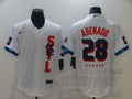 Men’s St. Louis Cardinals Nolan Arenado #28 White All Star Jersey