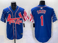 Men’s St. Louis Cardinals Ozzie Smith #1 Royal Jersey