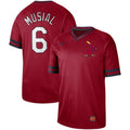 Men’s St. Louis Cardinals Stan Musial #6 Red Stitched Jersey