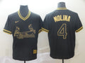 Men’s St. Louis Cardinals Yadier Molina #4 Black Jersey