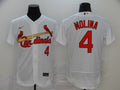 Men’s St. Louis Cardinals Yadier Molina #4 White Baseball Jersey