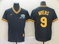 Men’s Tampa Bay Rays Wil Myers #9 Navy Baseball Jersey