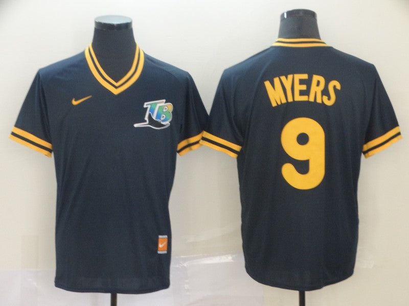 Men’s Tampa Bay Rays Wil Myers #9 Navy Baseball Jersey