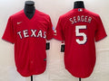 Men’s Texas Rangers Corey Seager #5 Red Jersey