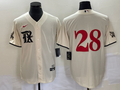 Men’s Texas Rangers Jonah Heim #28 Cream 2023 City Connect Jersey