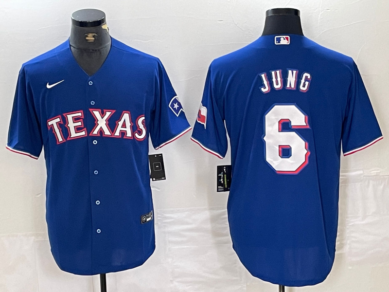 Men’s Texas Rangers Josh Jung #6 Royal Alternate Jersey