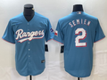 Men’s Texas Rangers Marcus Semien #2 Light Blue Jersey