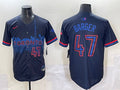 Men’s Toronto Blue Jays Addison Barger #47 Black 2024 City Connect Limited Jersey