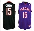 Men’s Toronto Raptors #15 Vince Carter Purple/Black Mixture Jersey