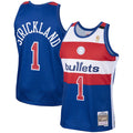 Men’s Washington Bullets #1 Rod Strickland Royal Washington Bullets 2001-02 Hardwood Classics Swingman Jersey