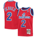 Men’s Washington Bullets #2 Chris Webber Red Washington Bullets 1994-95 Hardwood Classics Swingman Jersey