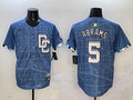Men’s Washington Nationals CJ Abrams #5 Blue 2025 City Connect Limited Jersey