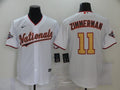 Men’s Washington Nationals Ryan Zimmerman #11 White Baseball Jersey