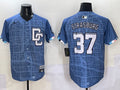 Men’s Washington Nationals Stephen Strasburg #37 Blue 2025 City Connect Limited Jersey