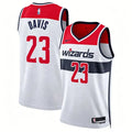 Mens Washington Wizards #23 Anthony Davis Nike White Association Edition Swingman Jersey