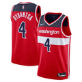 Mens Washington Wizards #4 AJ Dybantsa Red Nike Icon Edition Swingman Jersey