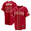 Youth Texas Rangers #20 Ezequiel Duran Nike Red 2026 City Connect Stadium Jersey